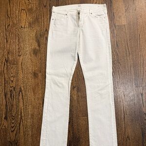 Citizens of Humanity White Straight Leg Jeans Women's 31